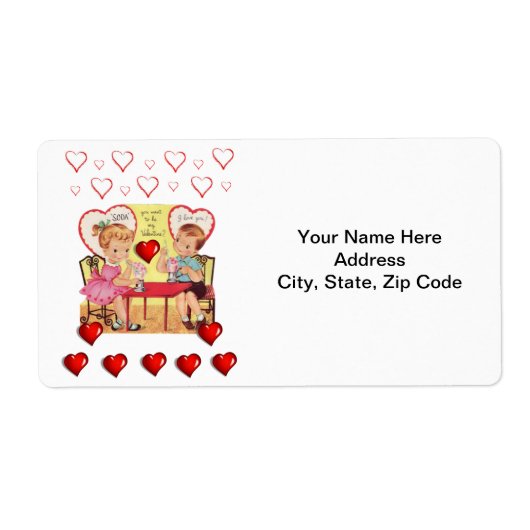 バレンタインのラベルヴィンテージ ラベル (正面)