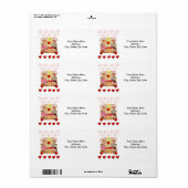 バレンタインのラベルヴィンテージ ラベル (フルシート)