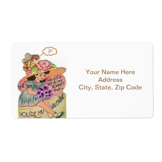 バレンタインのラベルヴィンテージ ラベル (正面)