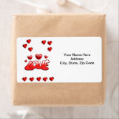 バレンタインのラベルヴィンテージ ラベル (インサイチュ)