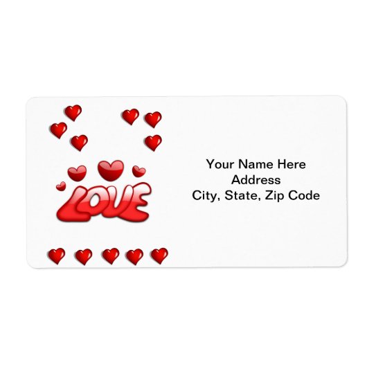 バレンタインのラベルヴィンテージ ラベル (正面)