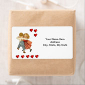 バレンタインのラベルヴィンテージ ラベル (インサイチュ)