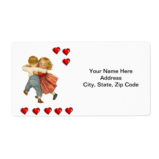 バレンタインのラベルヴィンテージ ラベル (正面)