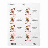 バレンタインのラベルヴィンテージ ラベル (フルシート)