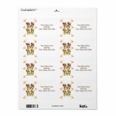 バレンタインのラベル ラベル (フルシート)