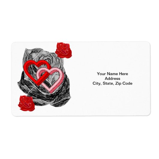 バレンタインのラベル ラベル (正面)