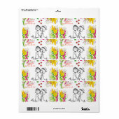 バレンタインのラベル ラベル (フルシート)