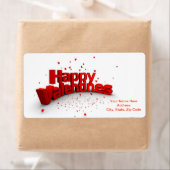 バレンタインのラベル ラベル (インサイチュ)