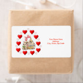 バレンタインのラベル ラベル (インサイチュ)