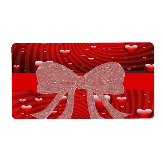 バレンタインのラベル ラベル (正面)