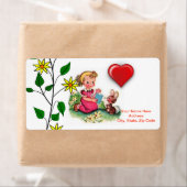 バレンタインのラベル ラベル (インサイチュ)