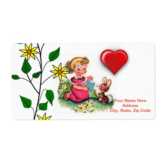 バレンタインのラベル ラベル (正面)