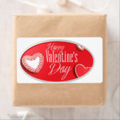 バレンタインのラベル ラベル (インサイチュ)