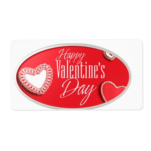 バレンタインのラベル ラベル (正面)