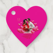 バレンタインのロマンチックなギフトフェアラベル フェイバータグ (正面)