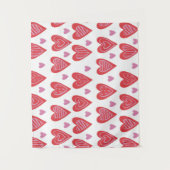 バレンタインの上品パターン タペストリー (正面)