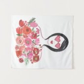 バレンタインの上品I タペストリー (正面(横))