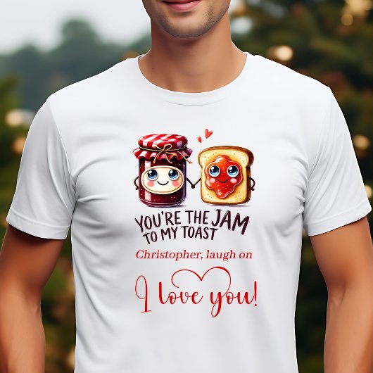 バレンタインの人気ギフト おもしろい食べ物 名前入り Tシャツ