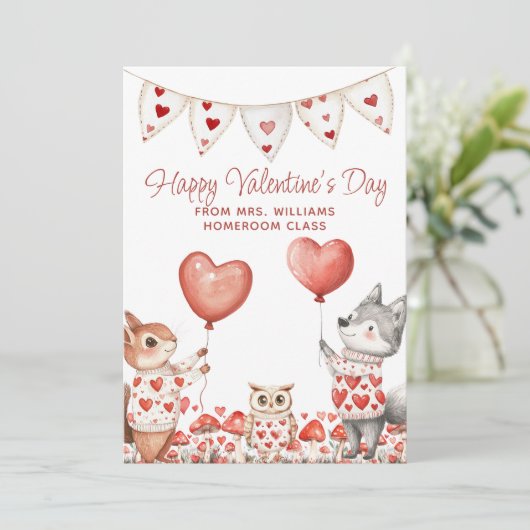 バレンタインの先生からクラスへ シーズンカード (スタンド正面)