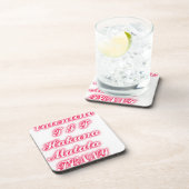 バレンタインの先端おもしろいはロマンチックな色 コースター (右側)