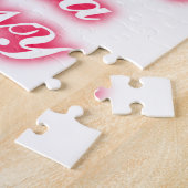 バレンタインの先端おもしろいはロマンチックな色 ジグソーパズル (側面)