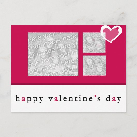 バレンタインの写真はがき シーズンポストカード (正面)