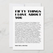 バレンタインの写真をメッセージと共にアップカスタムロード サンキューカード (正面)