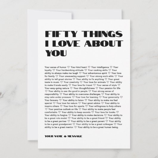 バレンタインの写真をメッセージと共にアップカスタムロード サンキューカード (正面)