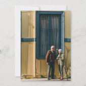 バレンタインの写真をメッセージと共にアップカスタムロード サンキューカード (裏面)