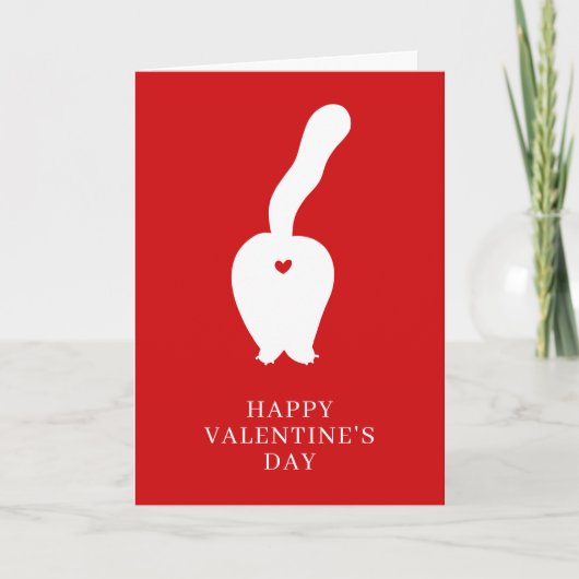 バレンタインの写真を追加する私と私の猫の休日 シーズンカード (正面)