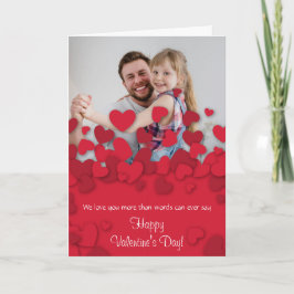 バレンタインの写真カードハート2 カード