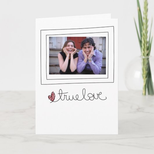 バレンタインの写真カード シーズンカード (正面)