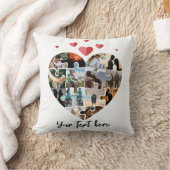 バレンタインの写真ハートギフト クッション (ブランケット)