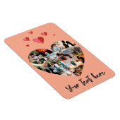 バレンタインの写真ハートギフト マグネット (右側)