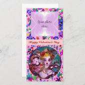 バレンタインの化粧用マスク シーズンカード (正面/裏面)