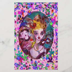 バレンタインの化粧用マスク 便箋