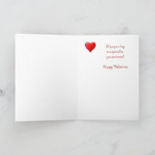 バレンタインの友人の灰色グマカード シーズンカード (内部)