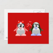 バレンタインの可愛い愛 シーズンポストカード (正面/裏面)