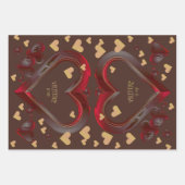 バレンタインの品揃え ラッピングペーパーシート (正面)