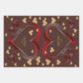 バレンタインの品揃え ラッピングペーパーシート (正面)