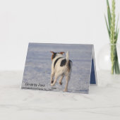 バレンタインの型枠犬 シーズンカード (裏面)