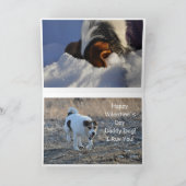 バレンタインの型枠犬 シーズンカード (内部)