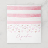 バレンタインの場所の設定，バレンタイン食品ラベル プレイスカード (外部開封)