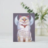 バレンタインの天使(Ragdoll猫) シーズンポストカード (スタンド正面)