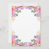 バレンタインの妊娠の発表ベビーが明らかにする シーズンカード (裏面)