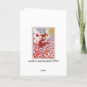 バレンタインの妖精が愛とハートを発信 シーズンカード (裏面)