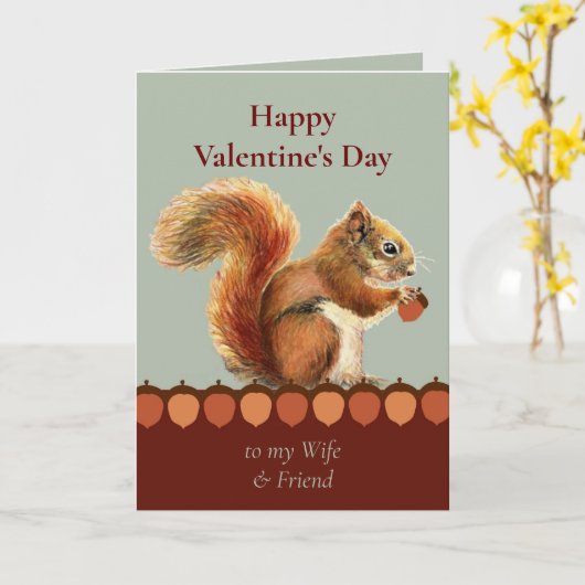 バレンタインの妻の友人はまだあなたのことを気に入っている カード (黄色い花)