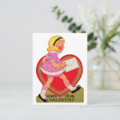 バレンタインの娘が来た シーズンポストカード (スタンド正面)