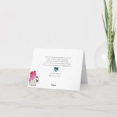 バレンタインの子犬 カード (裏面)