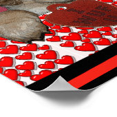 バレンタインの子犬 – 私はあなたを願う！（私はあなたを愛している）ポスター ポスター (角)